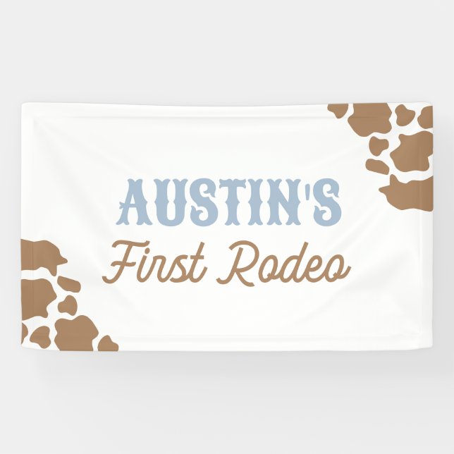 Cowboy Rodeo Birthday Party Banner (Horizontal)