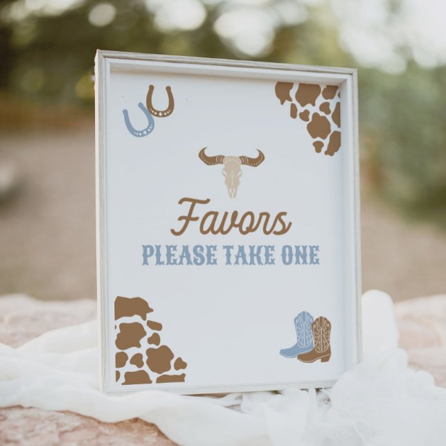 Cowboy Rodeo Birthday Party Favours Sign (Creator Uploaded)