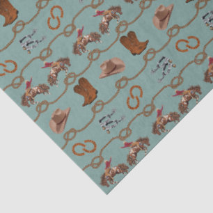 Cowboy Rodeo Essentials Tissue Paper