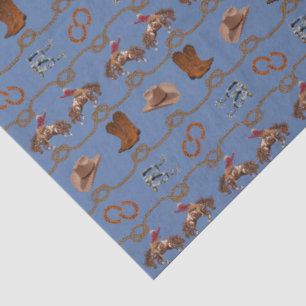 Cowboy Rodeo Essentials Tissue Paper