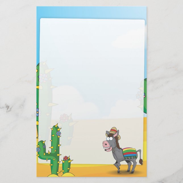 Cowboy Rodeo Horse Stationery (Front)