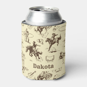 Cowboy Rodeo Western Personalised Can Cooler