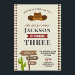 Cowboy Rodeo Western Saloon Kid Boy Birthday Party Invitation<br><div class="desc">Cowboy invitation great for a child's western saloon themed birthday.</div>