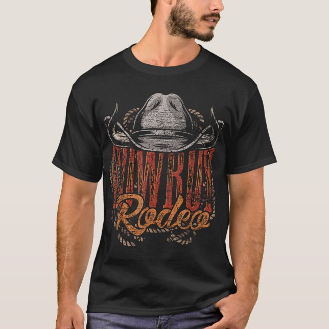 Cowboy Rodeo Western Texan Gift Country Bull  T-Shirt (Front)