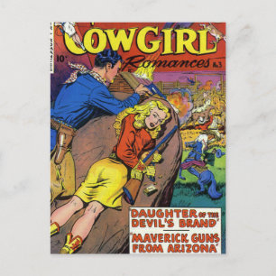 Cowboy Romances Postcard