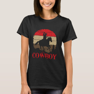 Cowboy Roping Lasso Riding Horse Rodeo T-Shirt