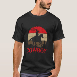 Cowboy Roping Lasso Riding Horse Rodeo T-Shirt