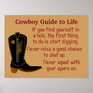 Cowboy Rules - poster art