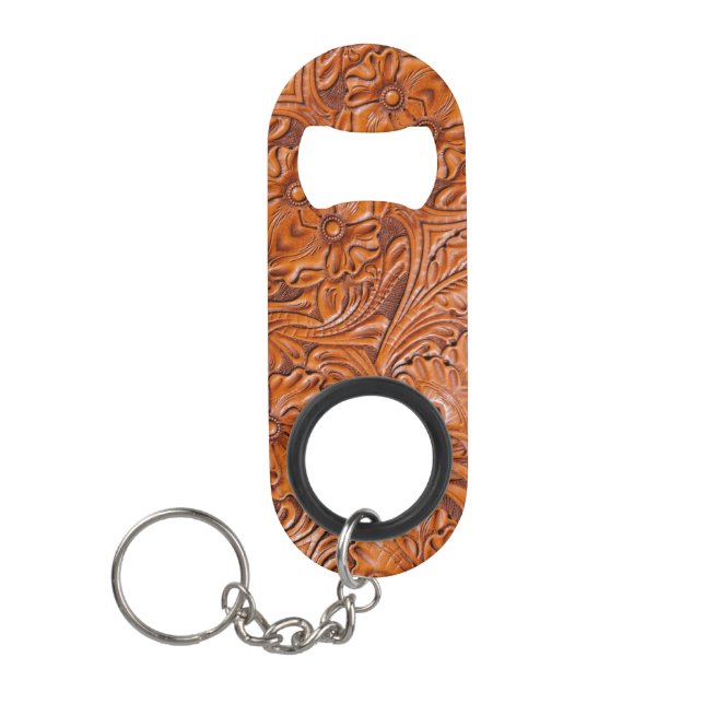 Cowboy Rustic western country tooled leather print (Front)