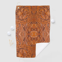 Cowboy Rustic western country tooled leather print