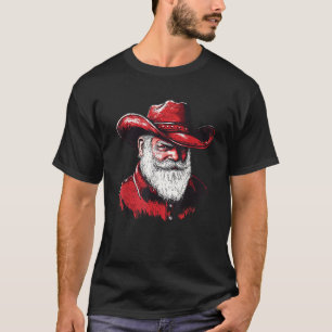 Cowboy Santa Claus Western Xmas Texas Howdy Christ T-Shirt