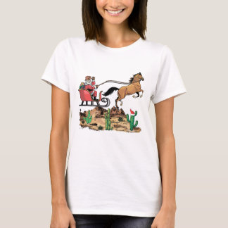 Cowboy Santa Horse Christmas Western T-Shirt