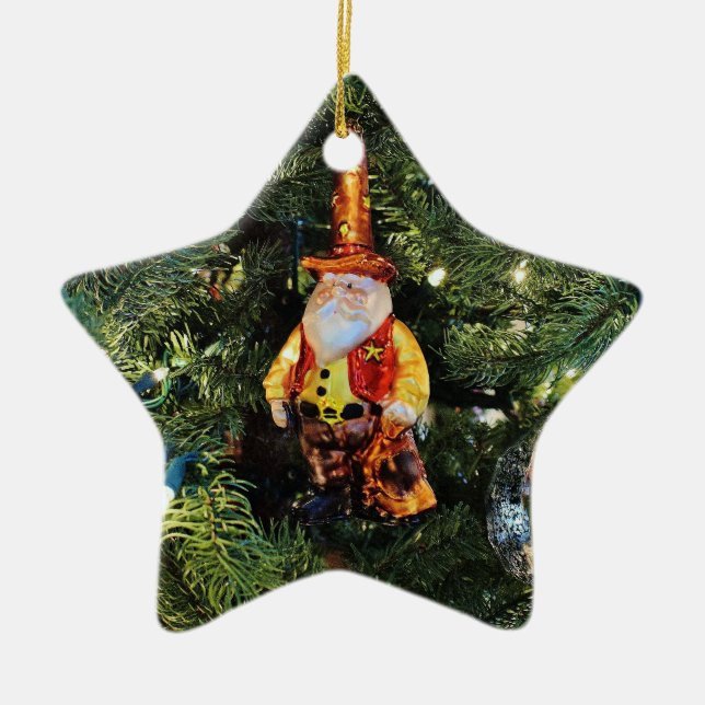 Cowboy Santa Ornament (Front)