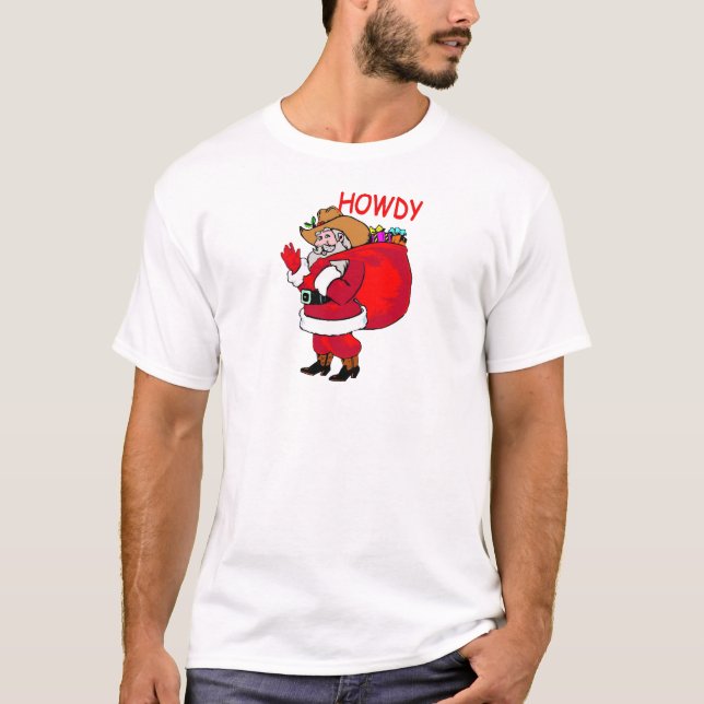 Cowboy Santa T-Shirt (Front)