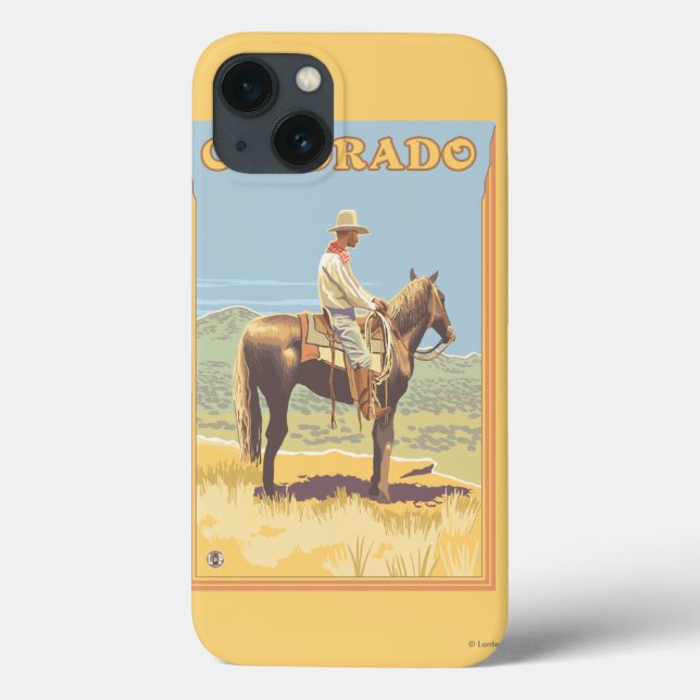 Cowboy (Side View)Colorado Case-Mate iPhone Case (Back)