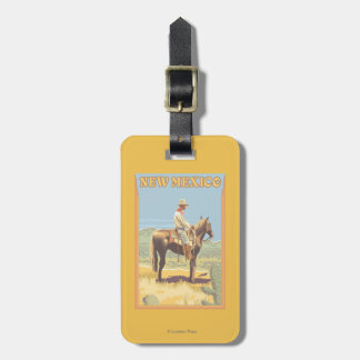 Cowboy (Side View)New Mexico Luggage Tag