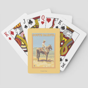 Cowboy (Side View)South Dakota Playing Cards