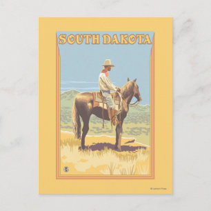 Cowboy (Side View)South Dakota Postcard