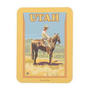 Cowboy (Side View)Utah Magnet