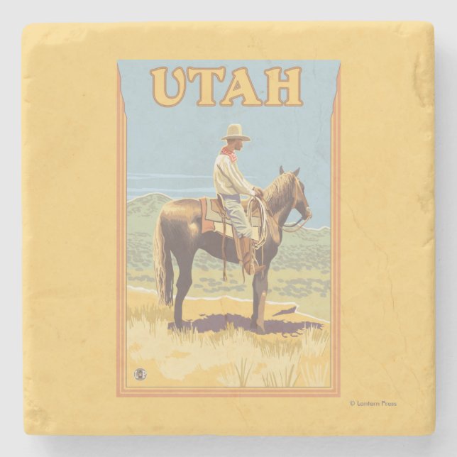 Cowboy (Side View)Utah Stone Coaster (Front)