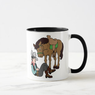 Cowboy Siesta Resting Horse Mug