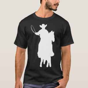 Cowboy Silhouette Cowboy Fanatic  T-Shirt