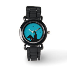 Cowboy Silhouette on Turquoise Watch