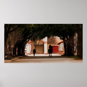 Cowboy Silohuette Poster