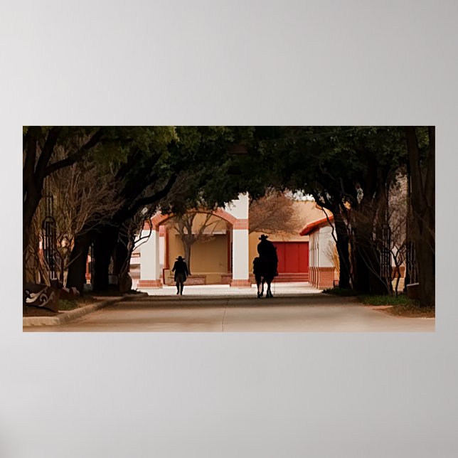 Cowboy Silohuette Poster (Front)