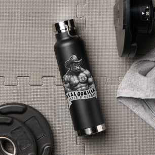 Cowboy Silverback Kevin's Corner REAL GORILLA Water Bottle