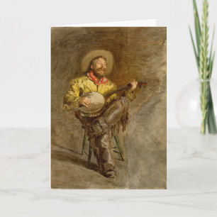 Cowboy Singing   Thomas Eakins Card