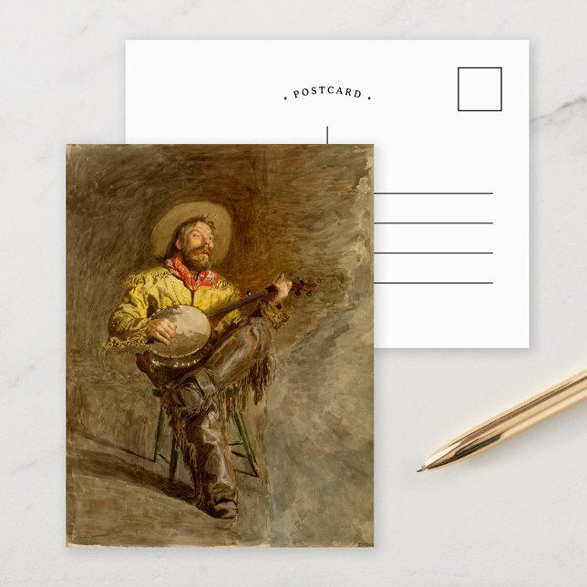 Cowboy Singing | Thomas Eakins Postcard (Creator Uploaded)