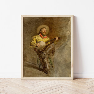 Cowboy Singing Thomas Eakins Poster