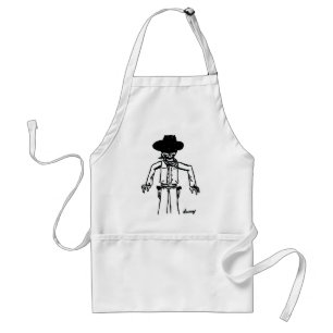 Cowboy Sketch Apron