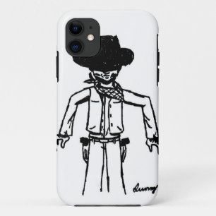 Cowboy Sketch iPhone 5 Barely There Case