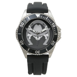 Cowboy Skull Horseshoe Watch
