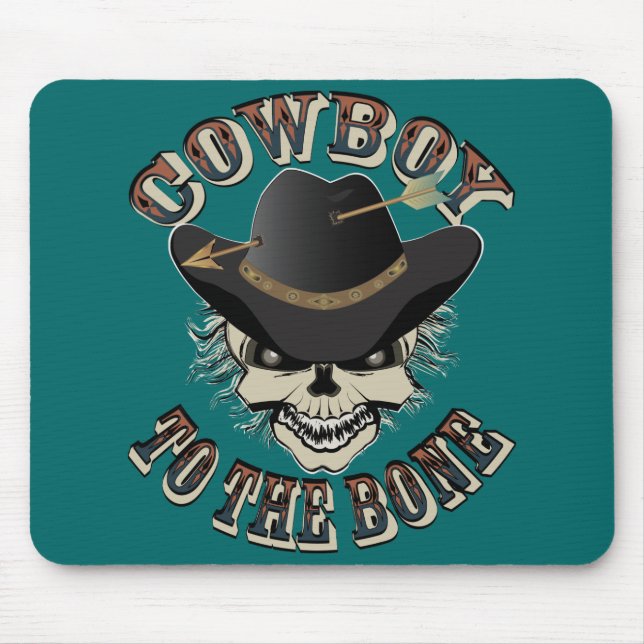Cowboy Skull Mouse Mat (Front)