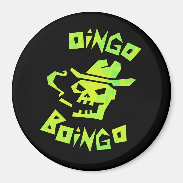 Cowboy skull oingo boingo magnet (Front)