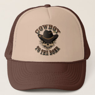Cowboy Skull Trucker Hat
