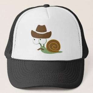 Cowboy Snail Trucker Hat