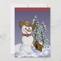Cowboy Snowman New Years Eve Party