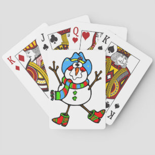 Cowboy Snowman Playing Cards