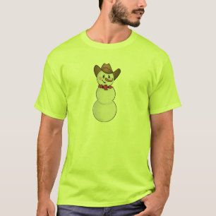 Cowboy Snowman with Red Bandanna T-Shirt