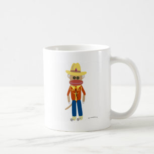 Cowboy Sock Monkey Coffee Mug
