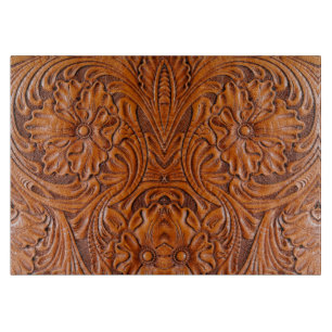 Cowboy Southwestern Rustic brown western country  Cutting Board
