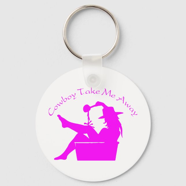 COWBOY TAKE ME AWAY KEY RING (Front)