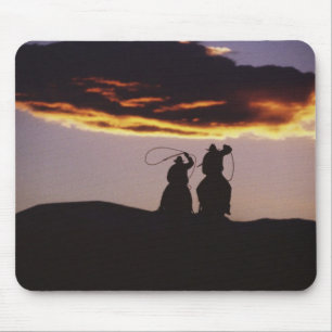 Cowboy Team with Lassoes Mouse Mat