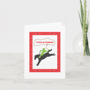 Cowboy Thank You Card