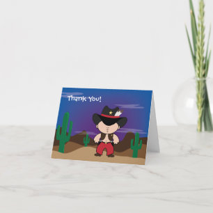 Cowboy Thank You Card