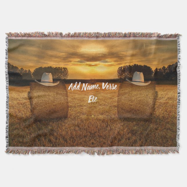 Cowboy Throw Blanket (Front)